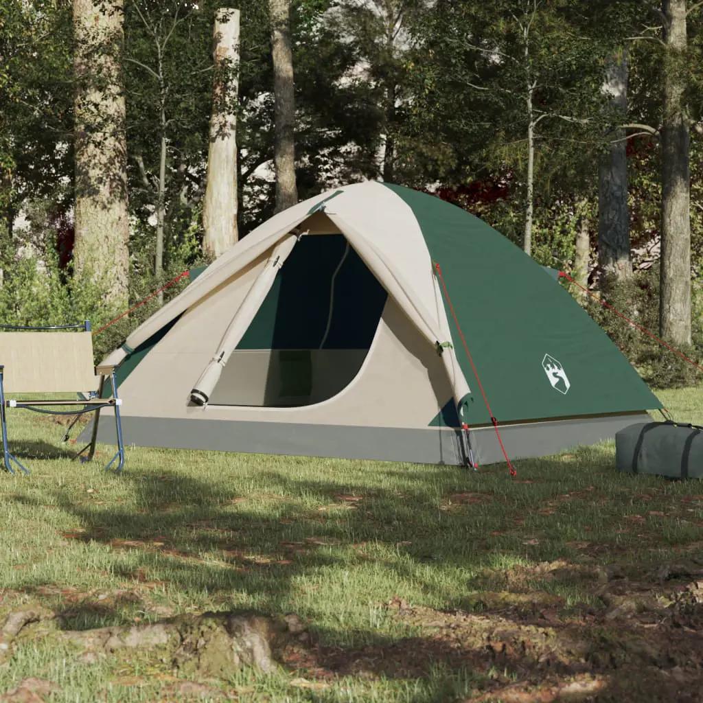 Tent 3-persoons waterdicht groen (3)