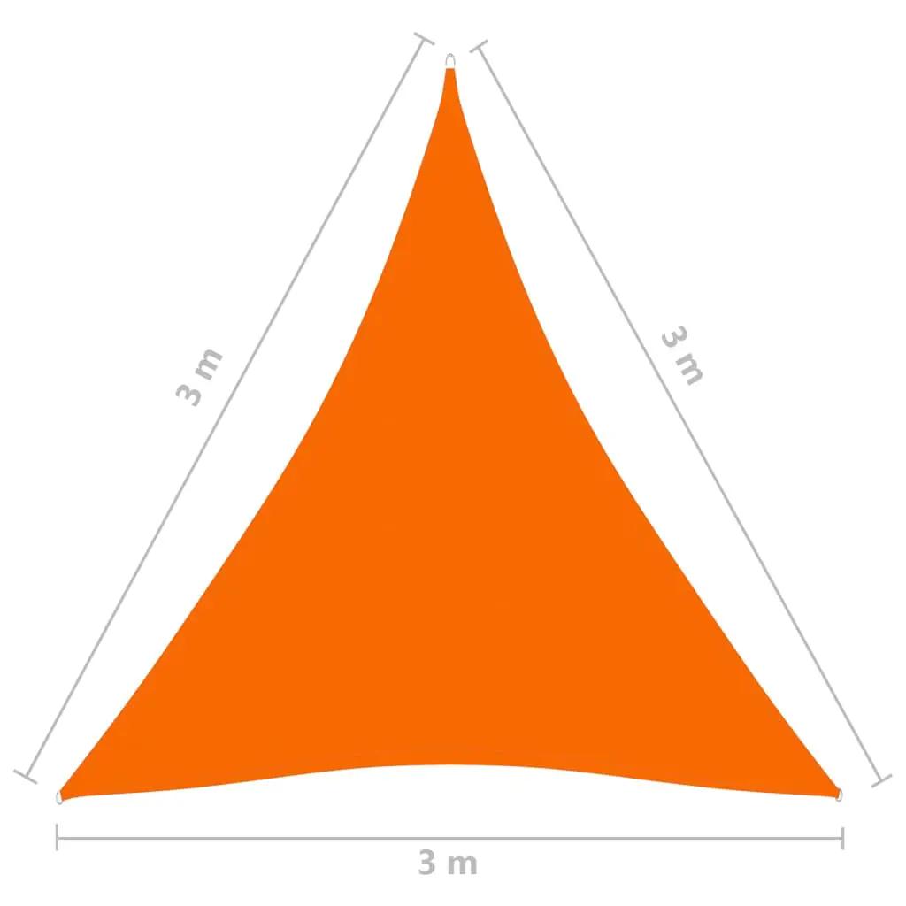 Zonnescherm driehoekig 3x3x3 m oxford stof oranje (6)