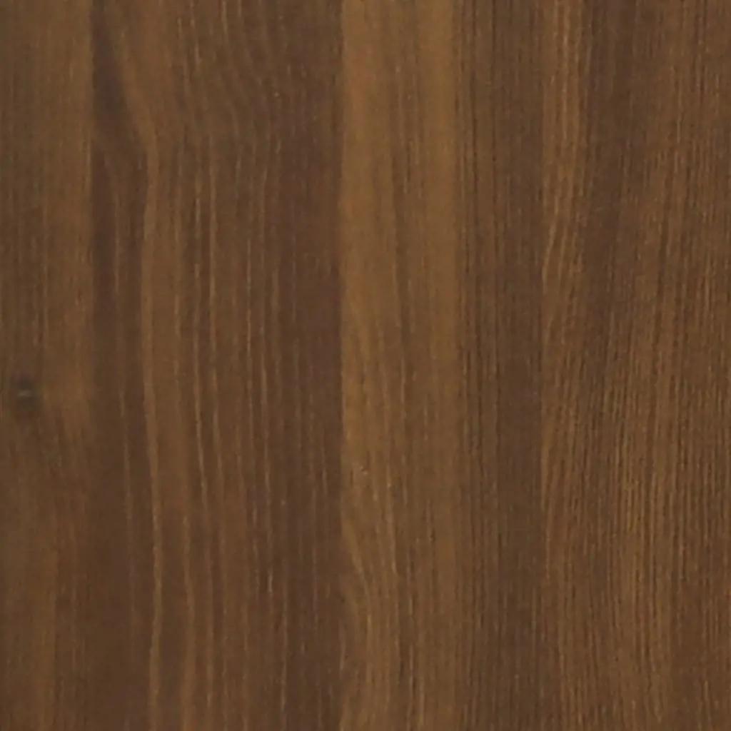 Hoge kast 34,5x34x180 cm bewerkt hout bruineikenkleurig (10)