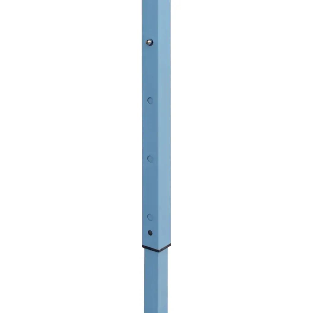 Partytent met 4 zijwanden inklapbaar 3x4 m staal blauw (8)