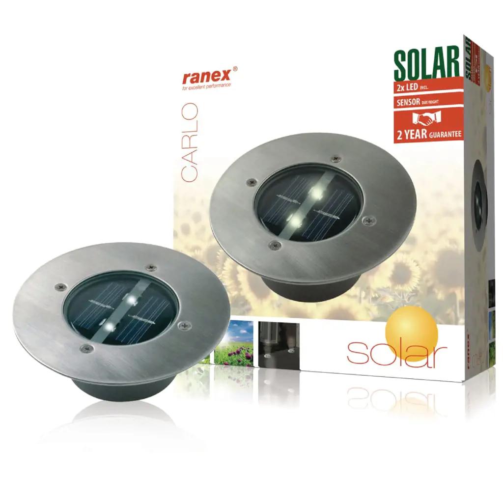 Ranex Solar-spotlight rond 0,12 W zilver 5000.197 (1)