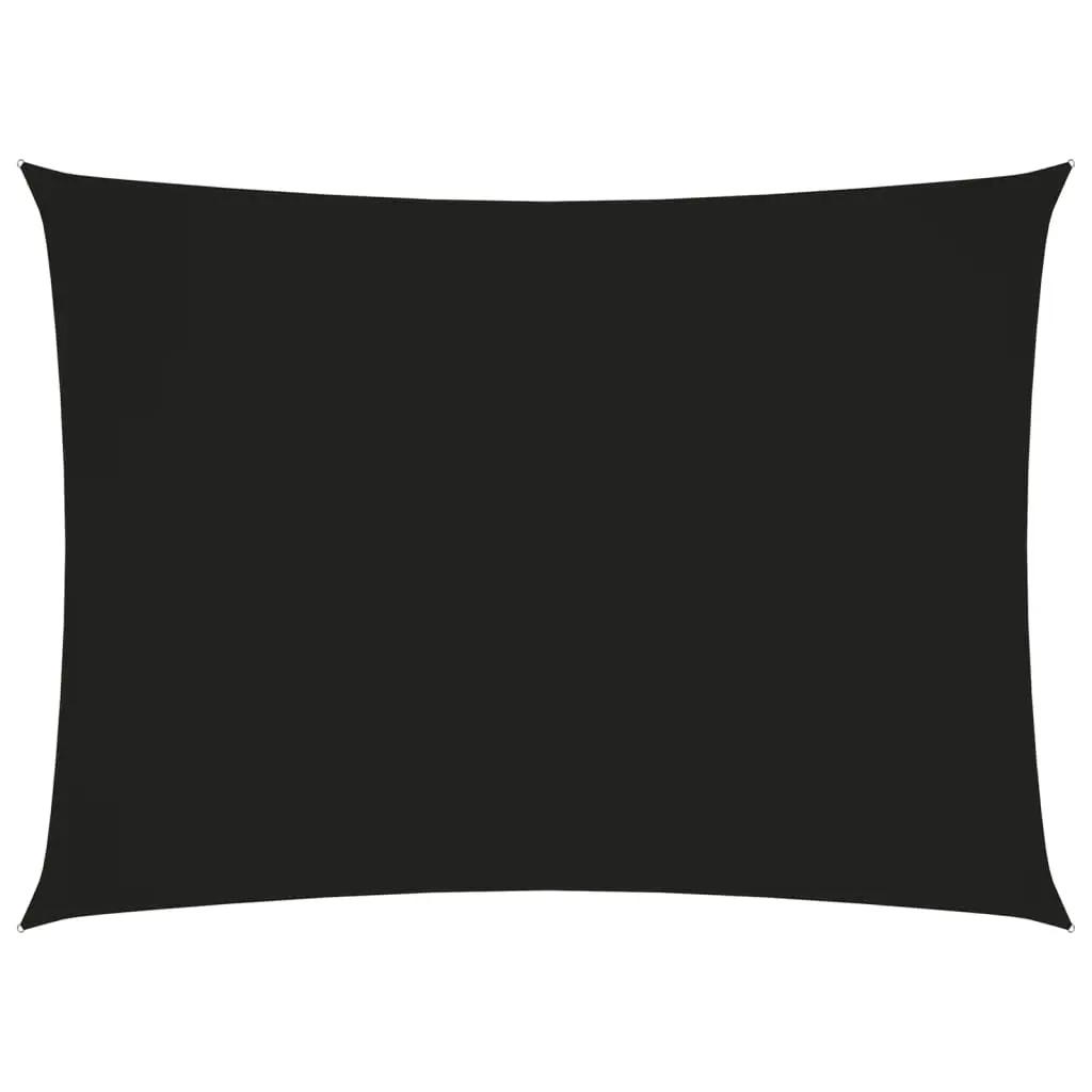 Zonnescherm rechthoekig 3x4,5 m oxford stof zwart (1)