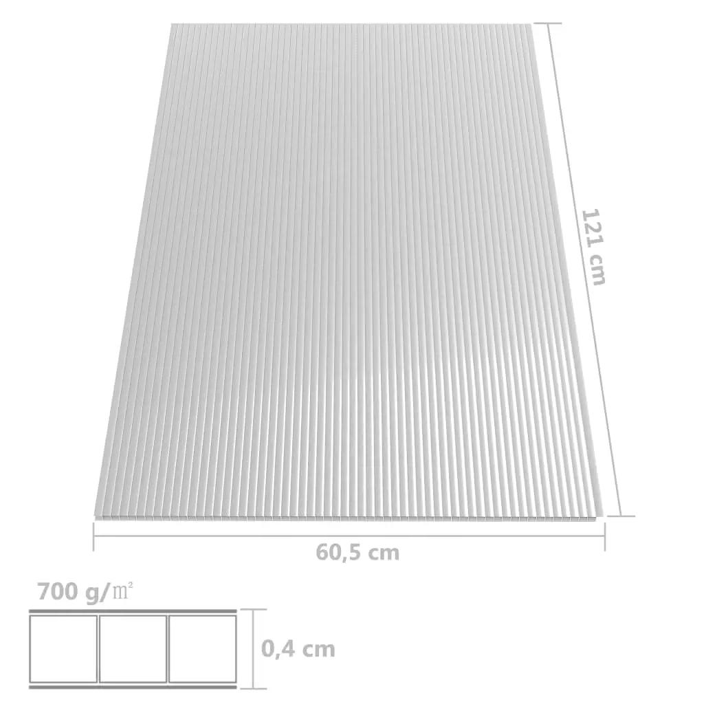 Polycarbonaatplaten 14 st 4 mm 121x60 cm (6)