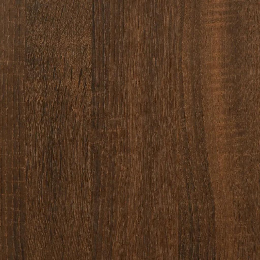 Dressoir 100x36x60 cm bewerkt hout bruin eikenkleur (12)