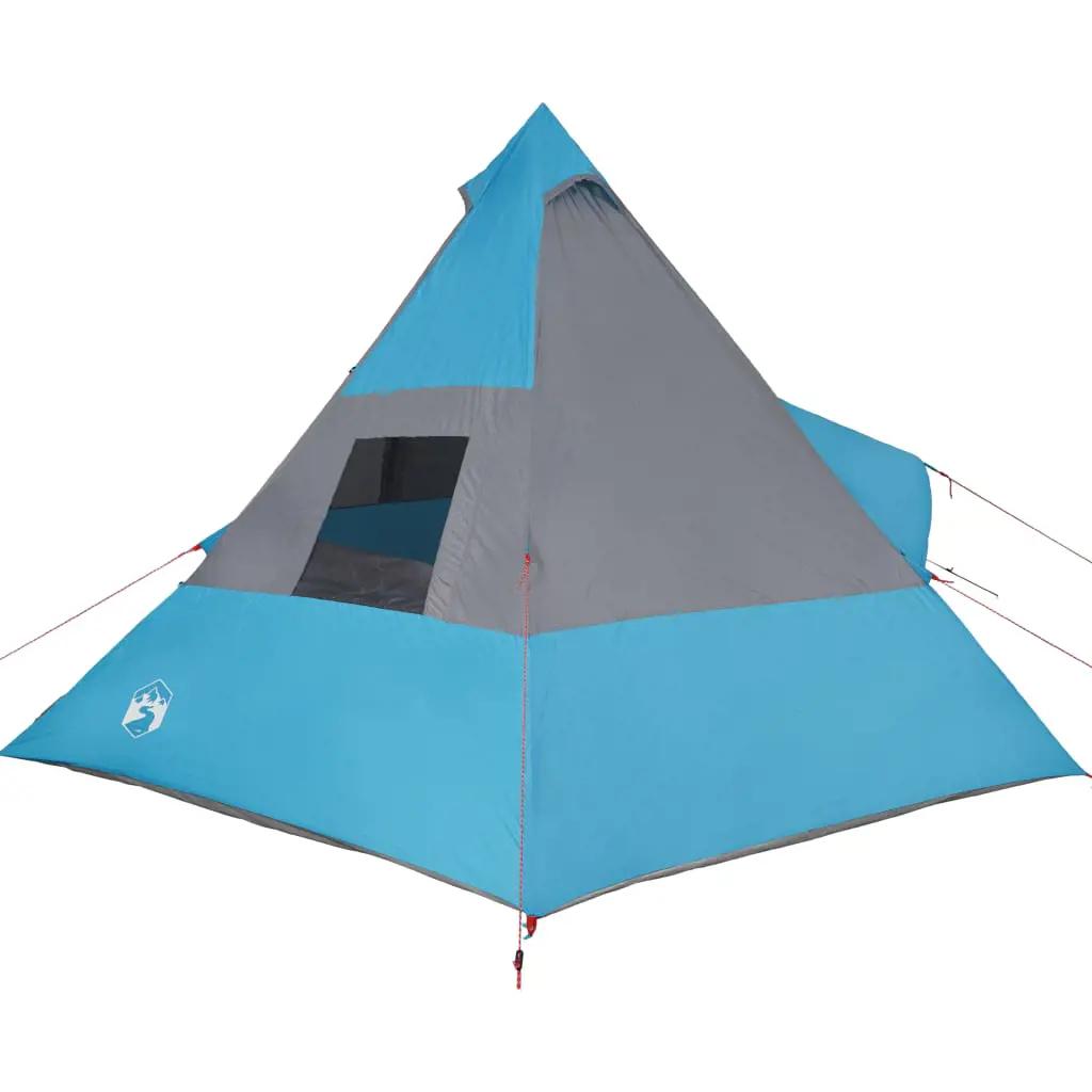 Tent 7-persoons waterdicht blauw (8)