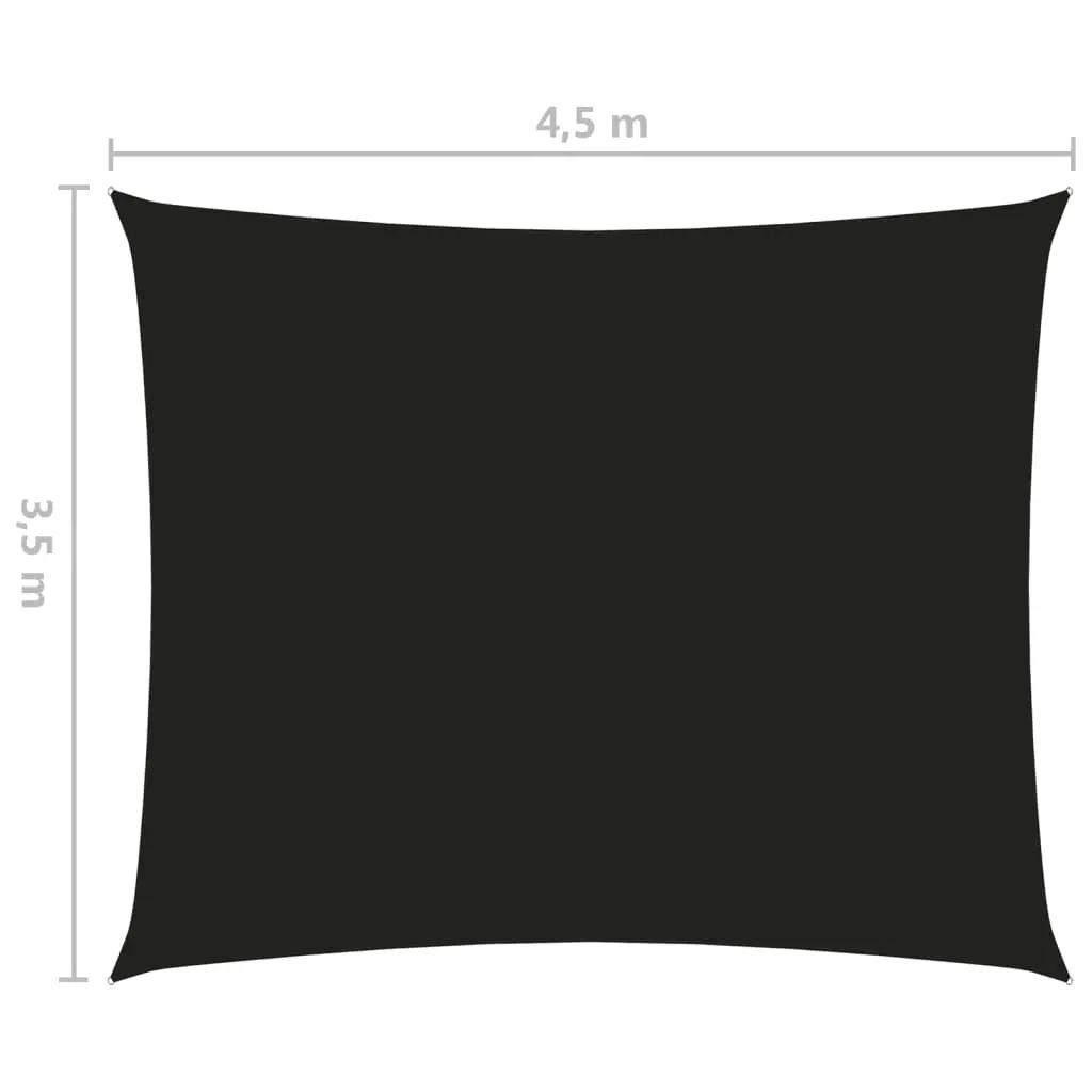 Zonnescherm rechthoekig 3,5x4,5 m oxford stof zwart (5)