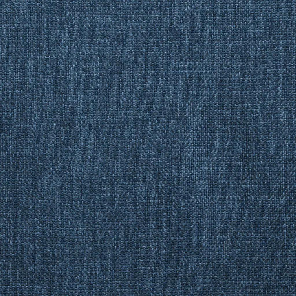 Eetkamerstoelen draaibaar 4 st stof blauw (6)