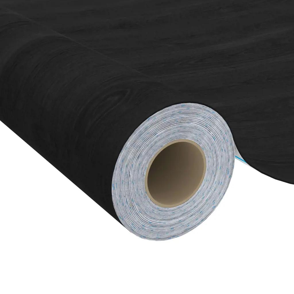 Meubelfolies zelfklevend 2 st 500x90 cm PVC donkerhoutkleurig (5)