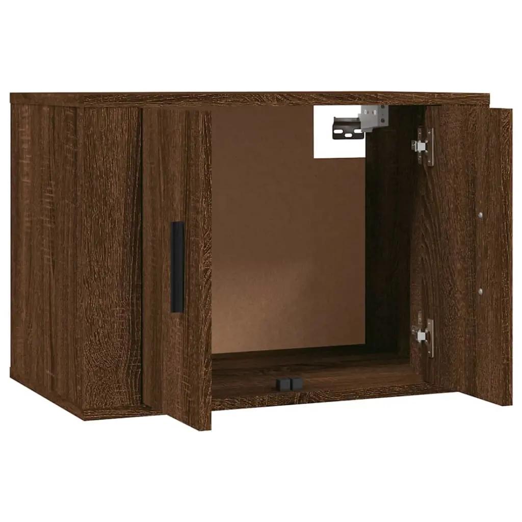 2-delige Tv-meubelset bewerkt hout bruin eikenkleur (5)