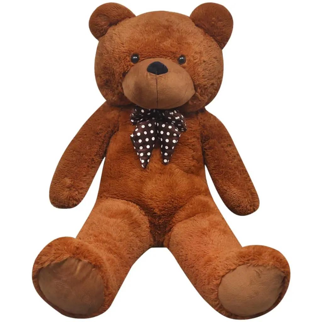 Teddybeer XXL 160 cm zacht pluche bruin (3)