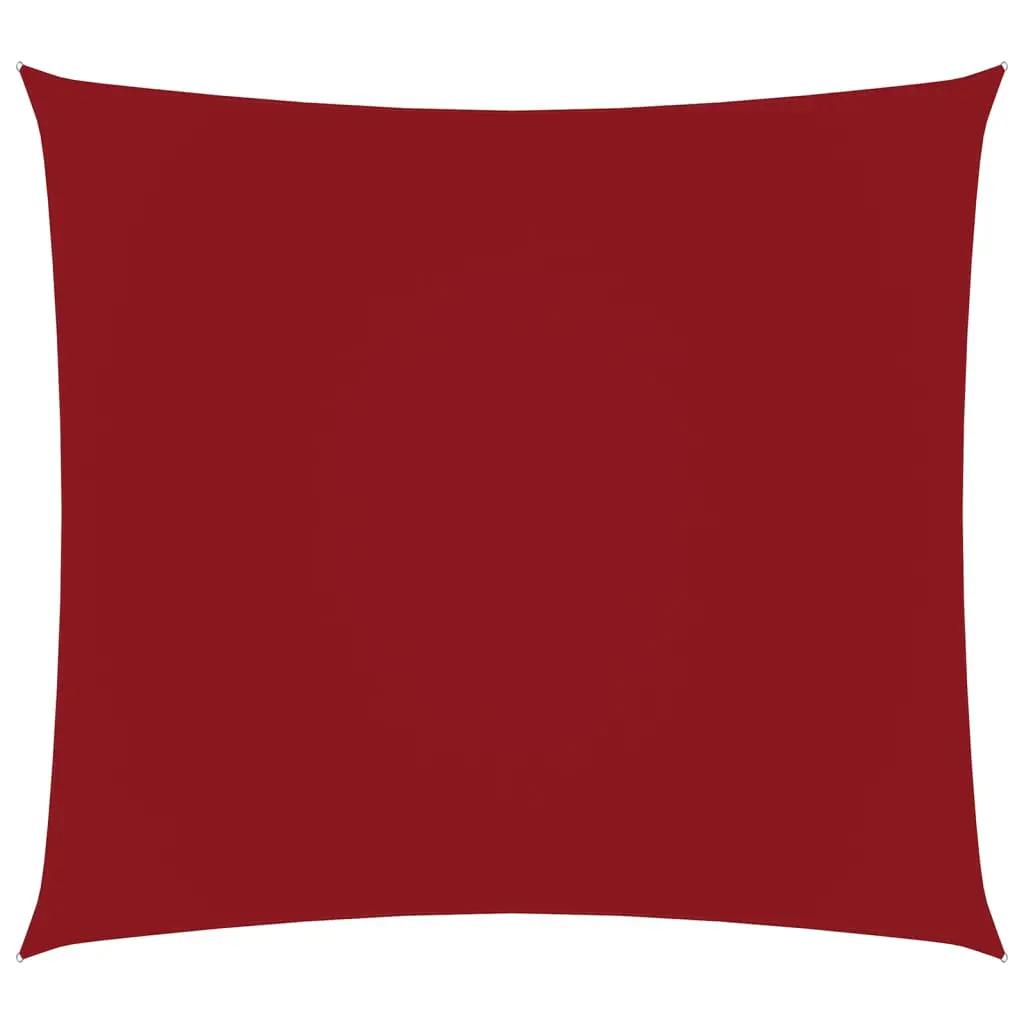 Zonnescherm vierkant 4,5x4,5 m oxford stof rood (1)