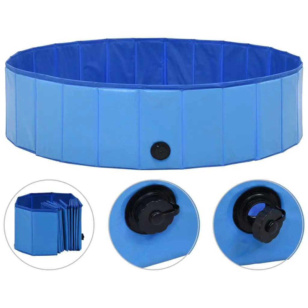 Hondenzwembad inklapbaar 120x30 cm PVC blauw (2)