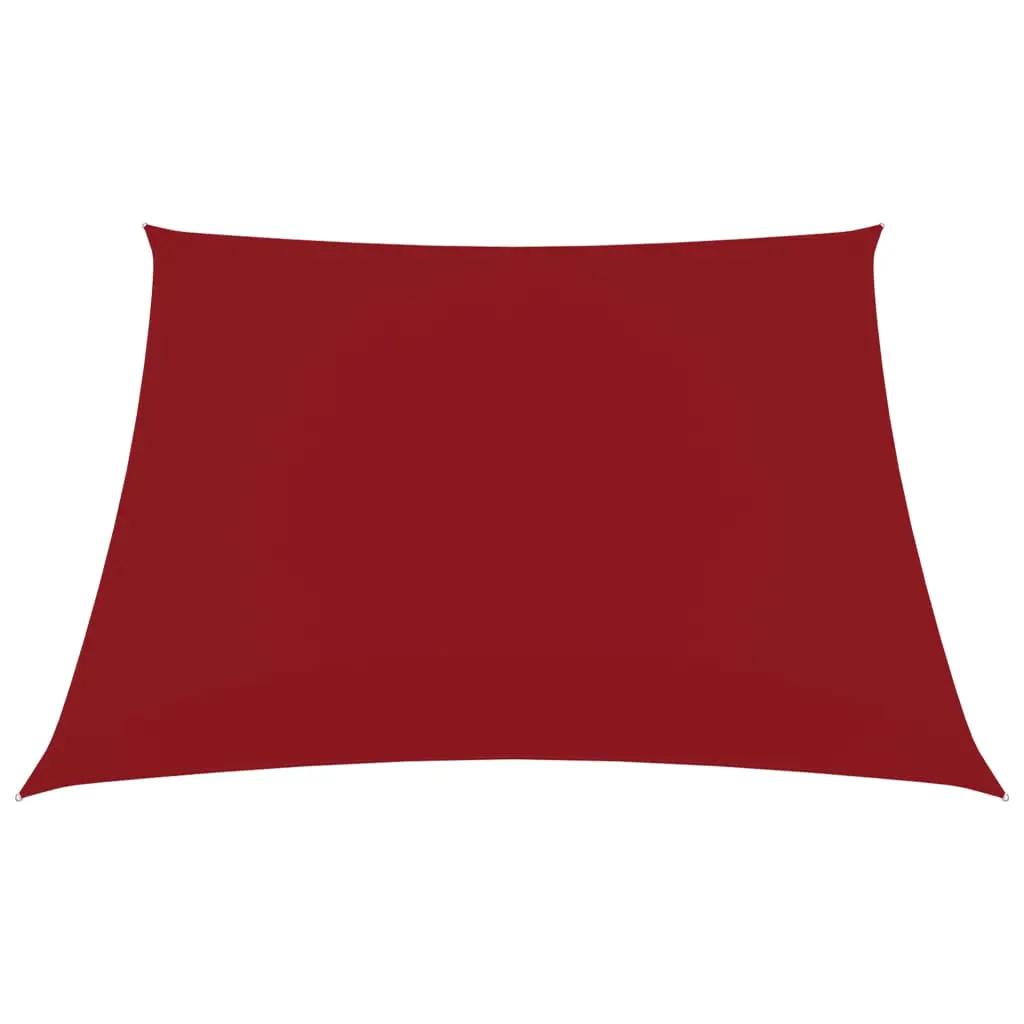 Zonnescherm vierkant 2,5x2,5 m oxford stof rood (2)
