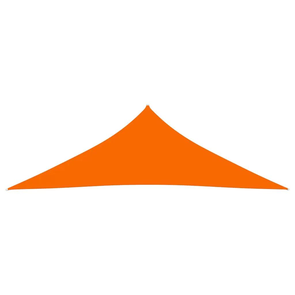 Zonnescherm driehoekig 2,5x2,5x3,5 m oxford stof oranje (2)