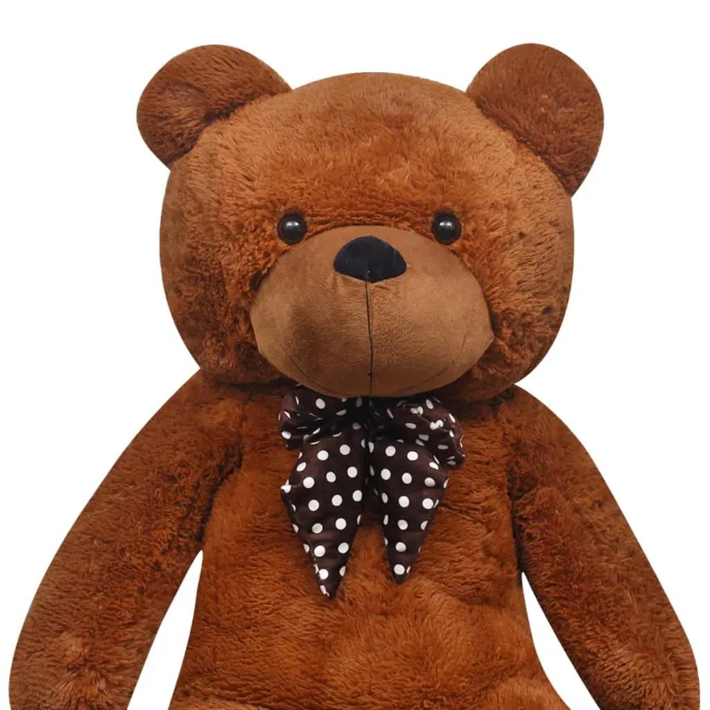 Teddybeer XXL 160 cm zacht pluche bruin (4)