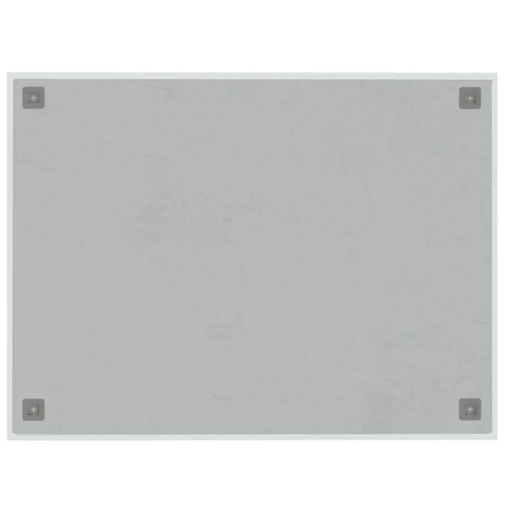 Magneetbord wandgemonteerd 80x60 cm gehard glas wit (4)
