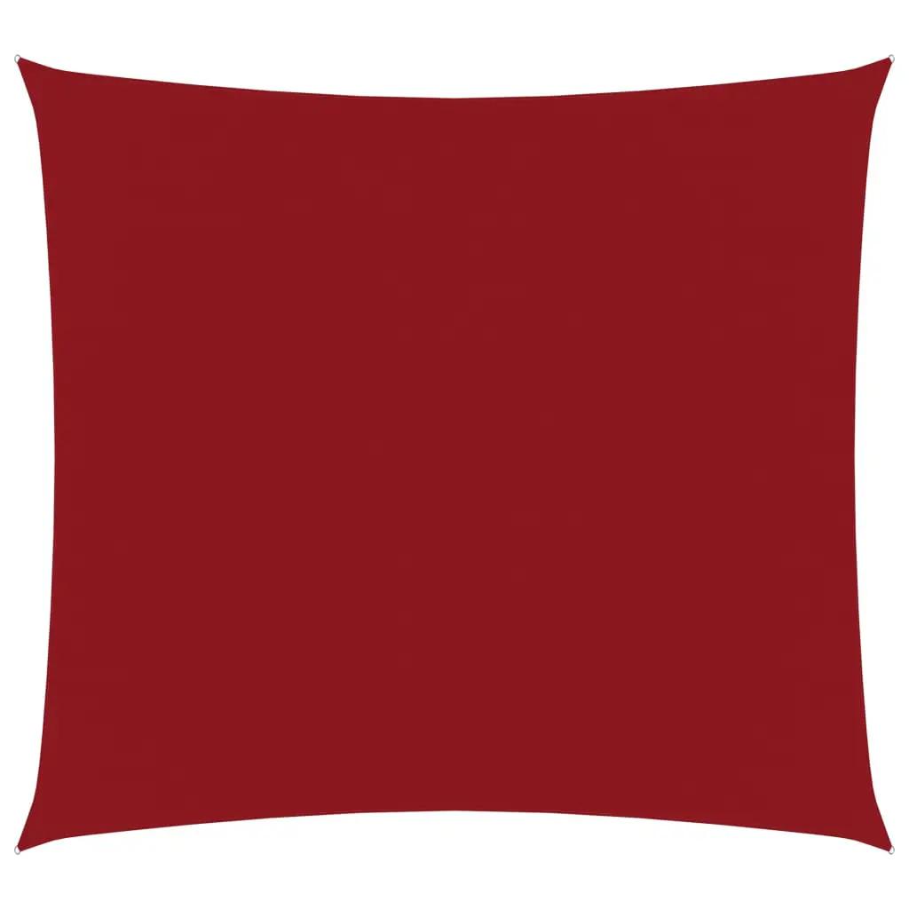 Zonnescherm vierkant 5x5 m oxford stof rood (1)
