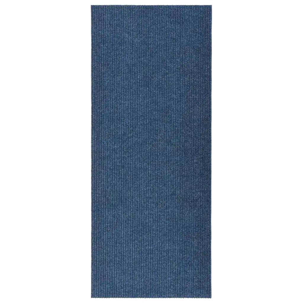 Droogloopmat 100x250 cm blauw (1)