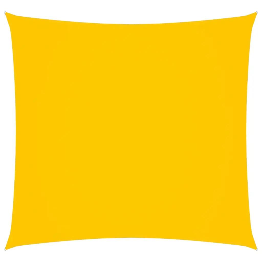 Zonnescherm vierkant 4,5x4,5 m oxford stof geel (1)