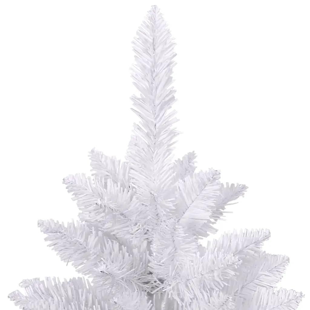 Kunstkerstboom met scharnieren met standaard 240 cm wit (4)