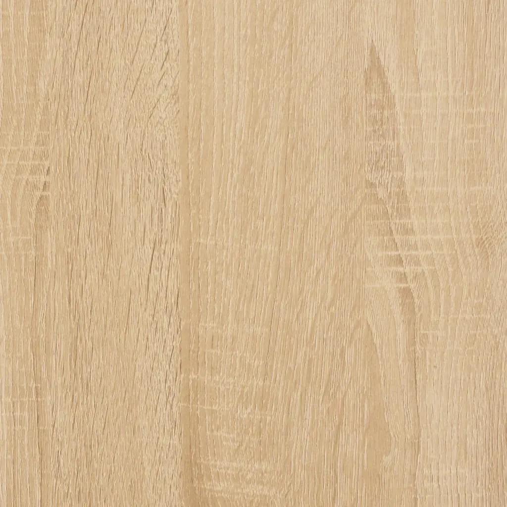Wandtafel met schap 105x30x75 cm bewerkt hout sonoma eikenkleur (8)
