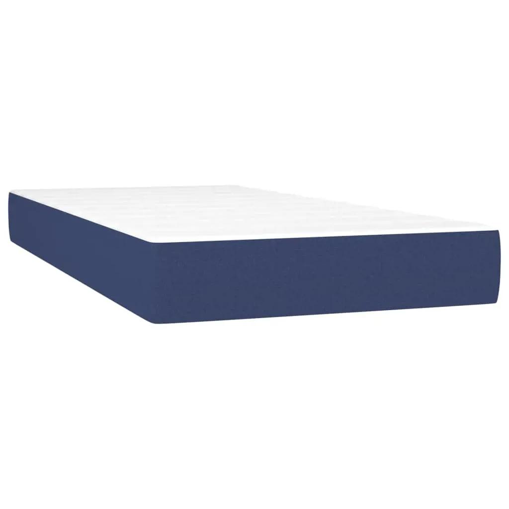 Boxspring met matras en LED stof blauw 80x200 cm (6)