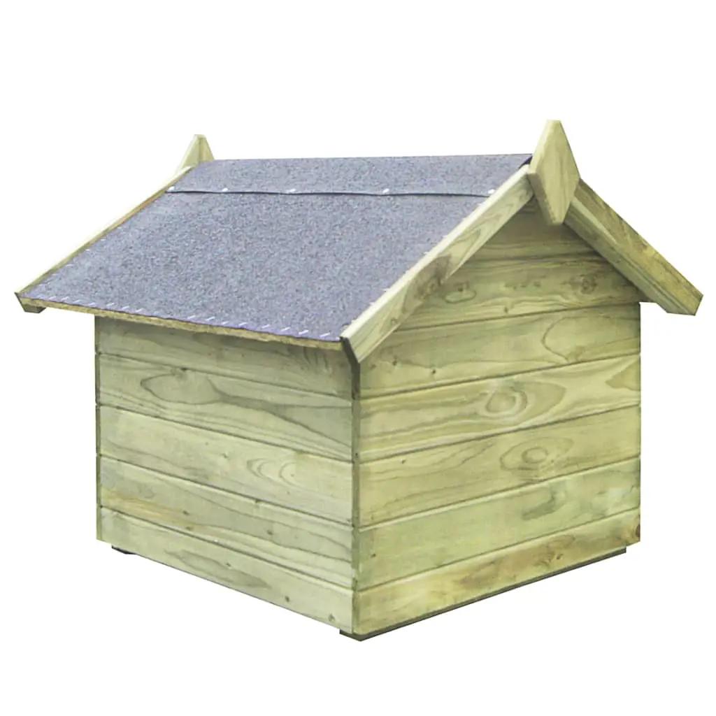 Hondenhok met opklapbaar dak geïmpregneerd grenenhout (3)