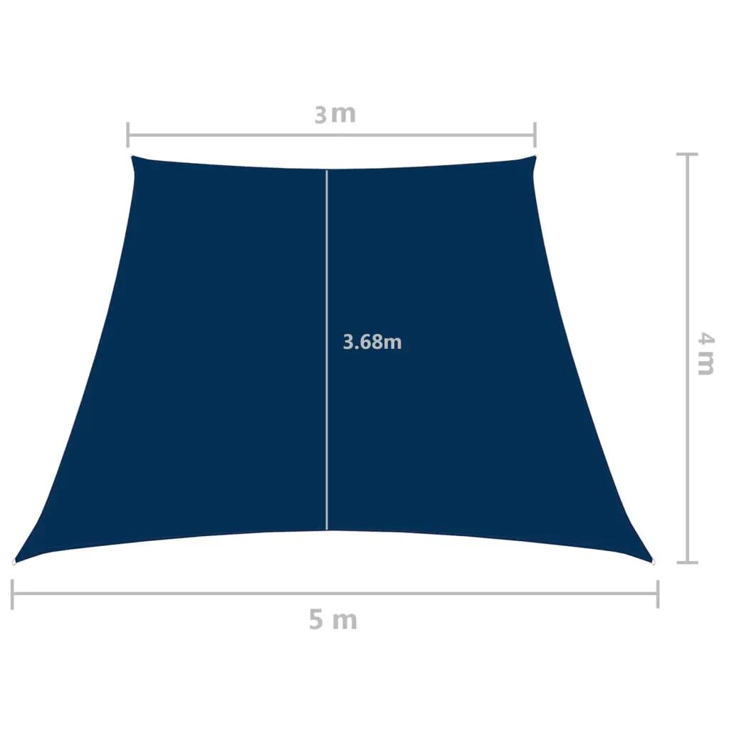 Zonnezeil trapezium 3/5x4 m oxford stof blauw (6)