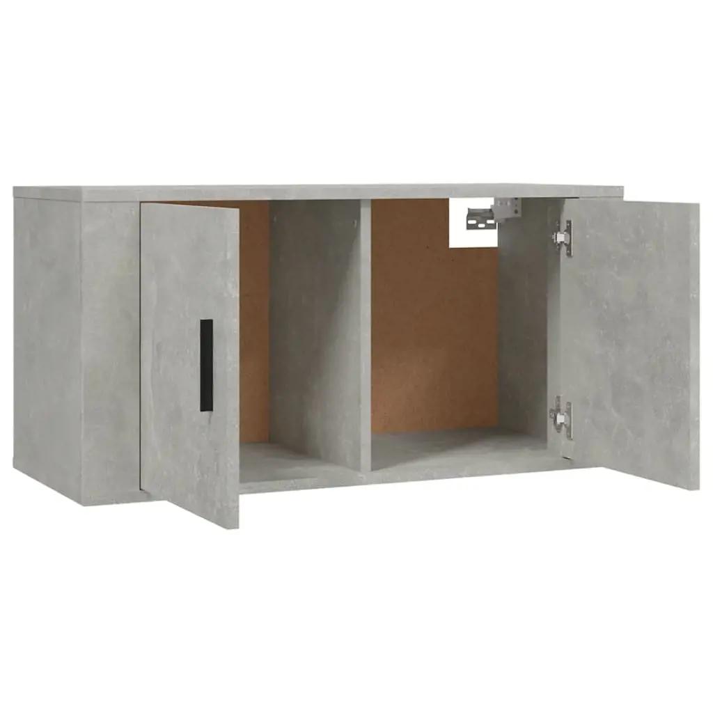 2-delige Tv-meubelset bewerkt hout betongrijs (5)