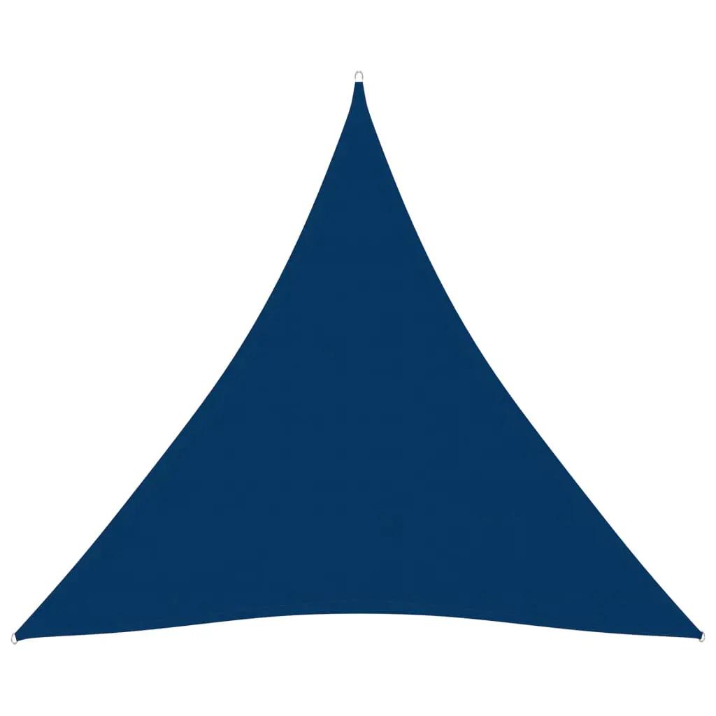 Zonnescherm driehoekig 5x6x6 m oxford stof blauw (1)