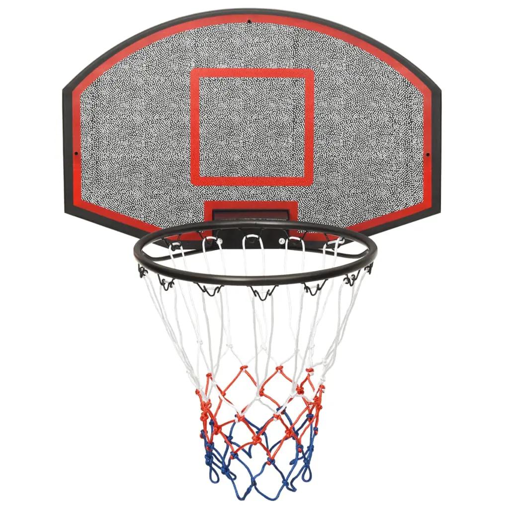 Basketbalbord 71x45x2 cm polyetheen zwart (3)