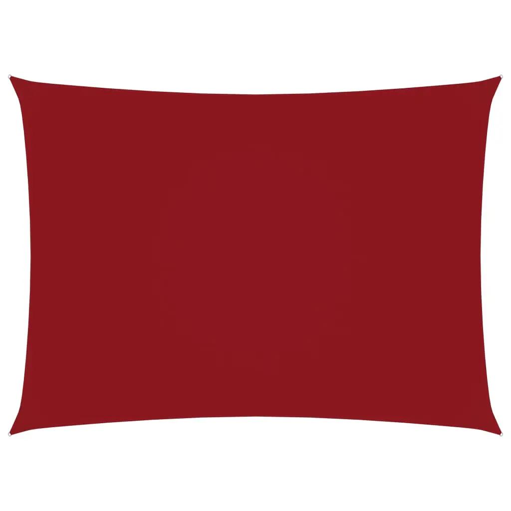 Zonnescherm rechthoekig 5x7 m oxford stof rood (1)