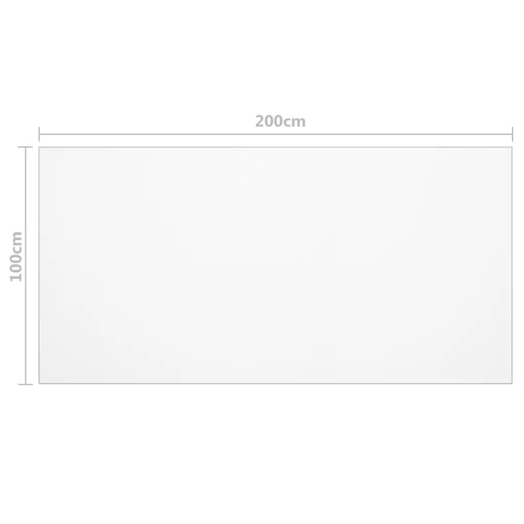 Tafelbeschermer 200x100 cm 1,6 mm PVC mat (6)