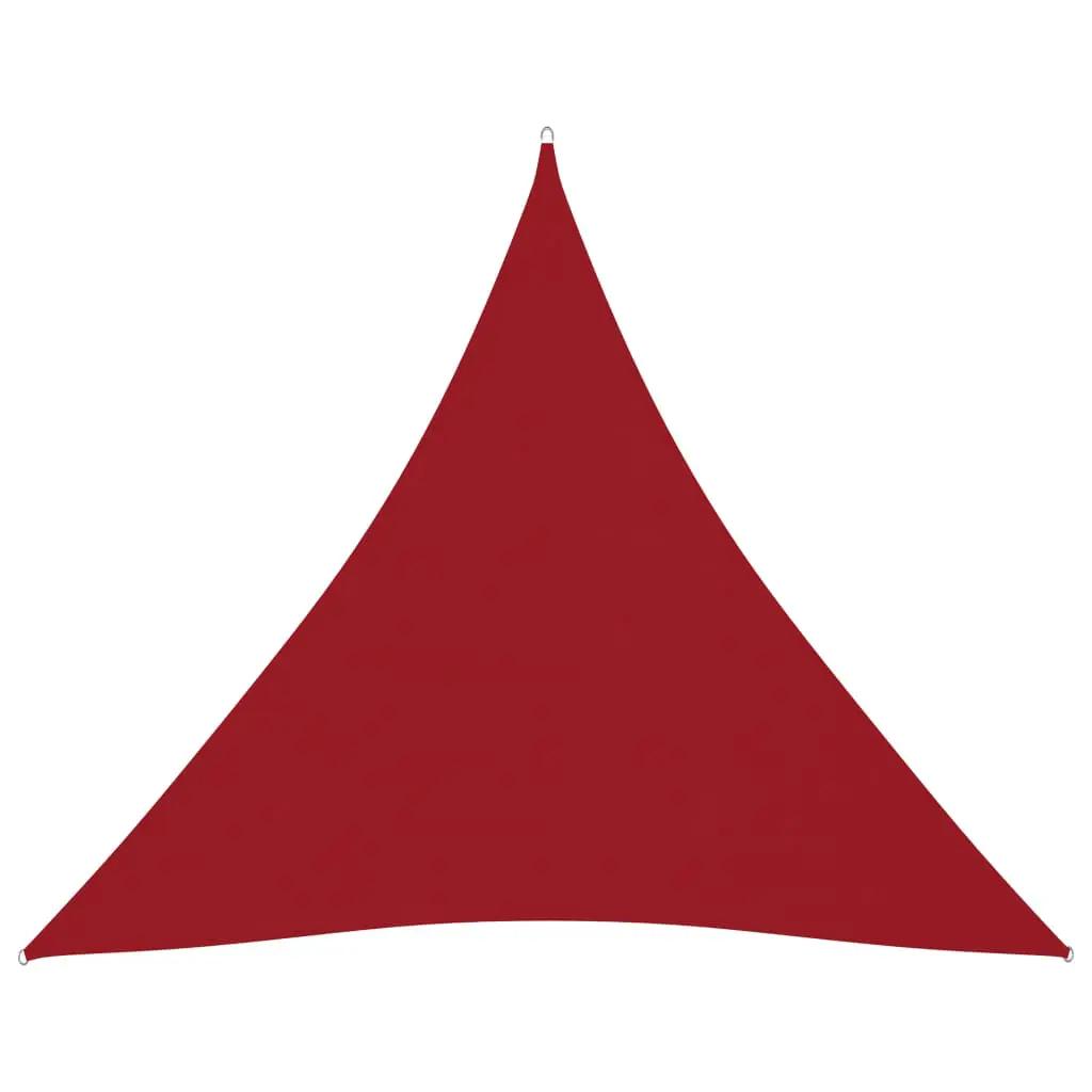 Zonnescherm driehoekig 3x3x3 m oxford stof rood (1)