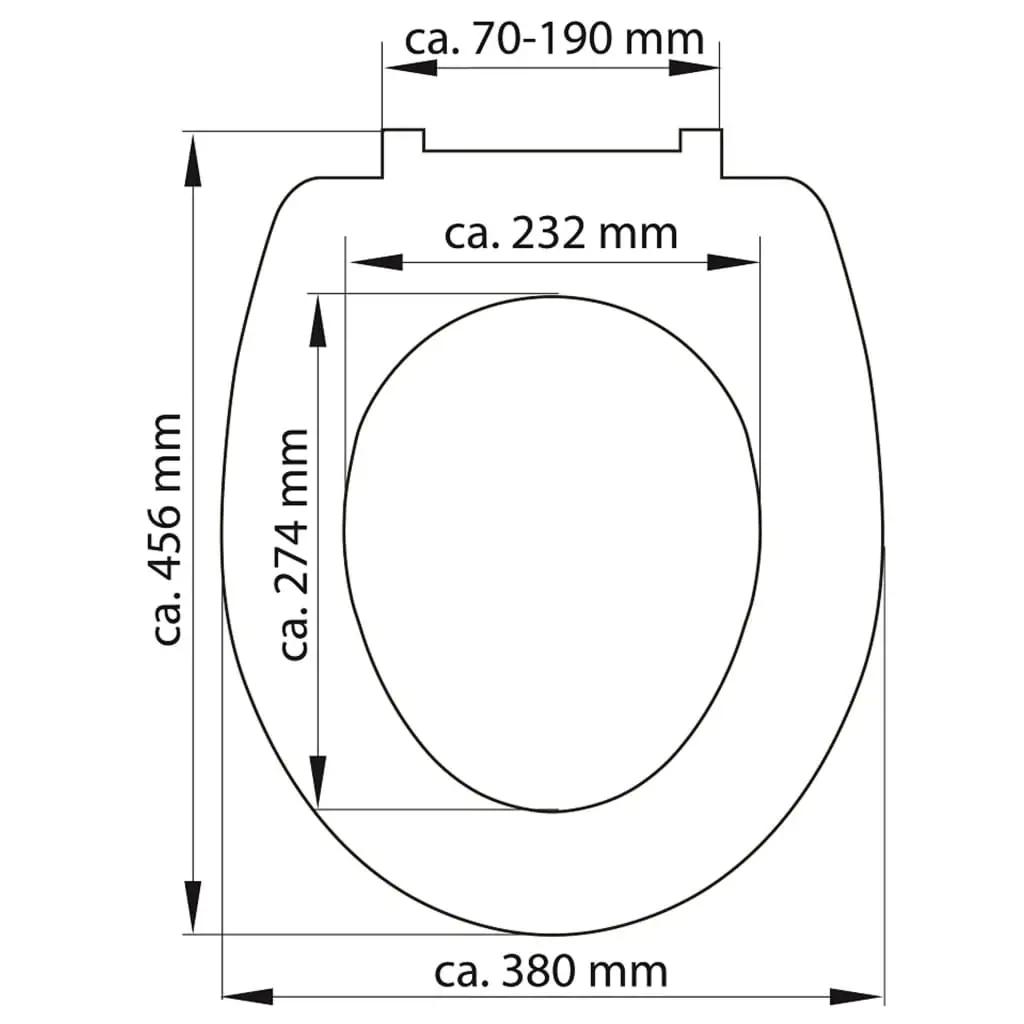 SCHÜTTE Toiletbril met soft-close SLIM GREY duroplast grijs (7)