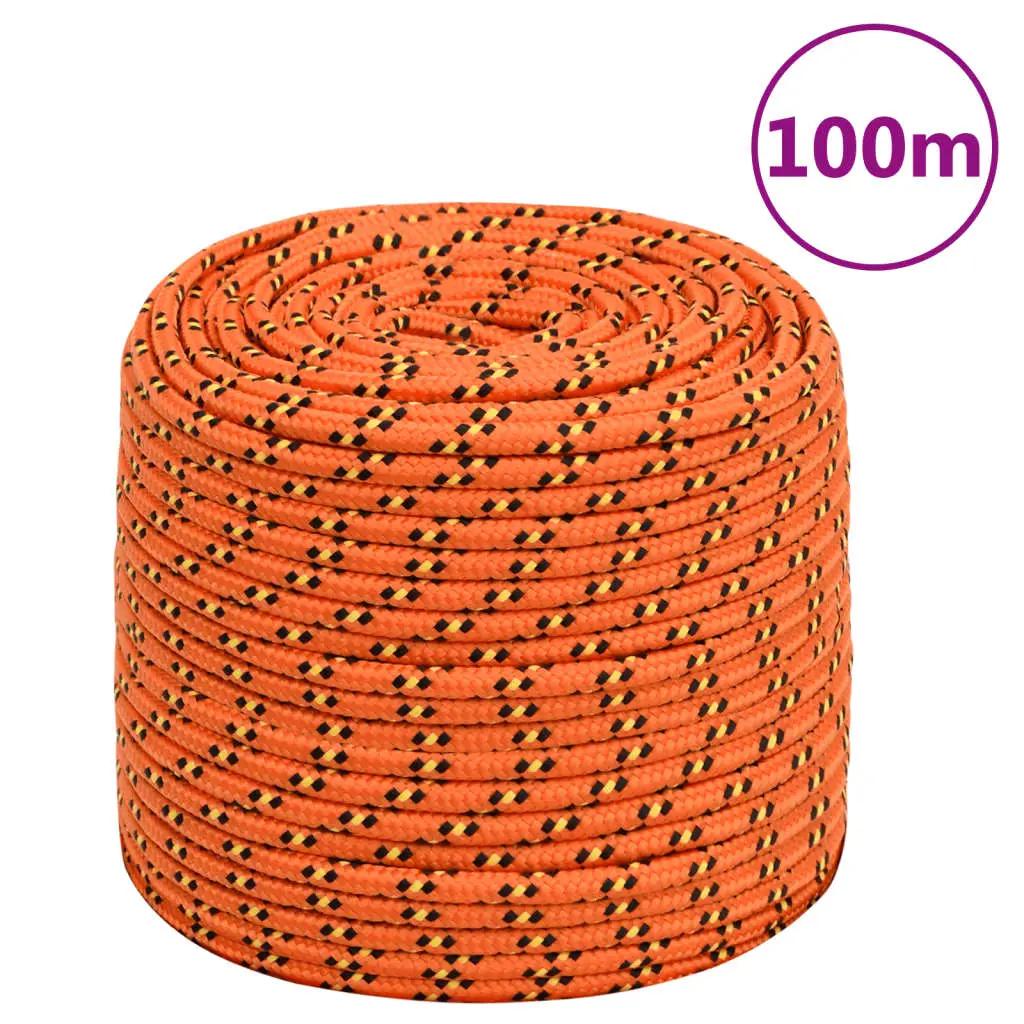 Boottouw 10 mm 100 m polypropyleen oranje (1)