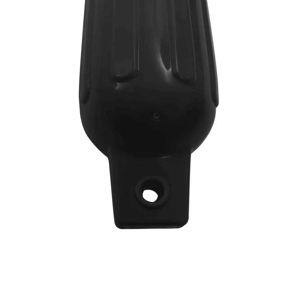 Bootstootkussens 4 st 41x11,5 cm PVC zwart (4)