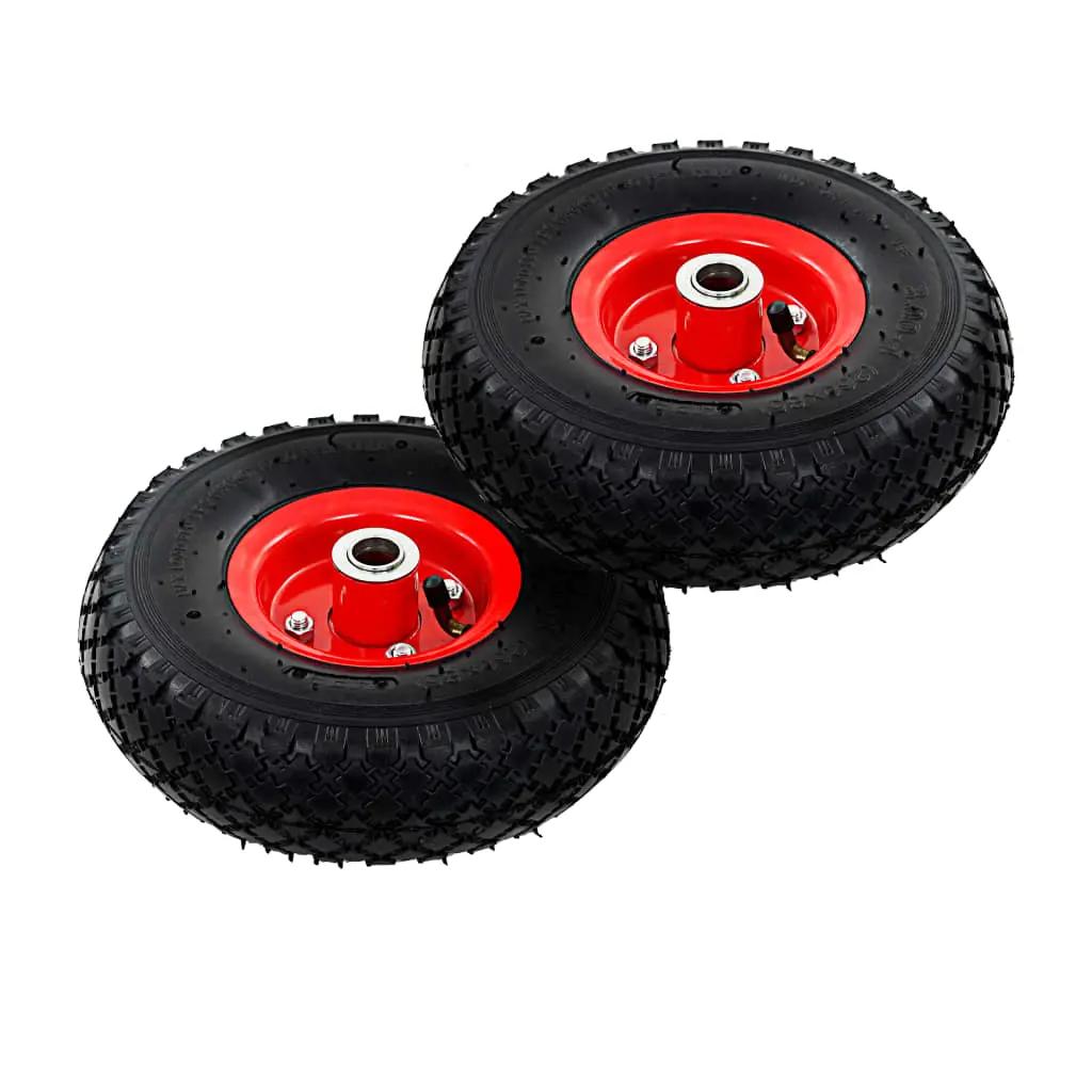 Steekwagenwielen 2 st 3,00-4 (245x82) rubber