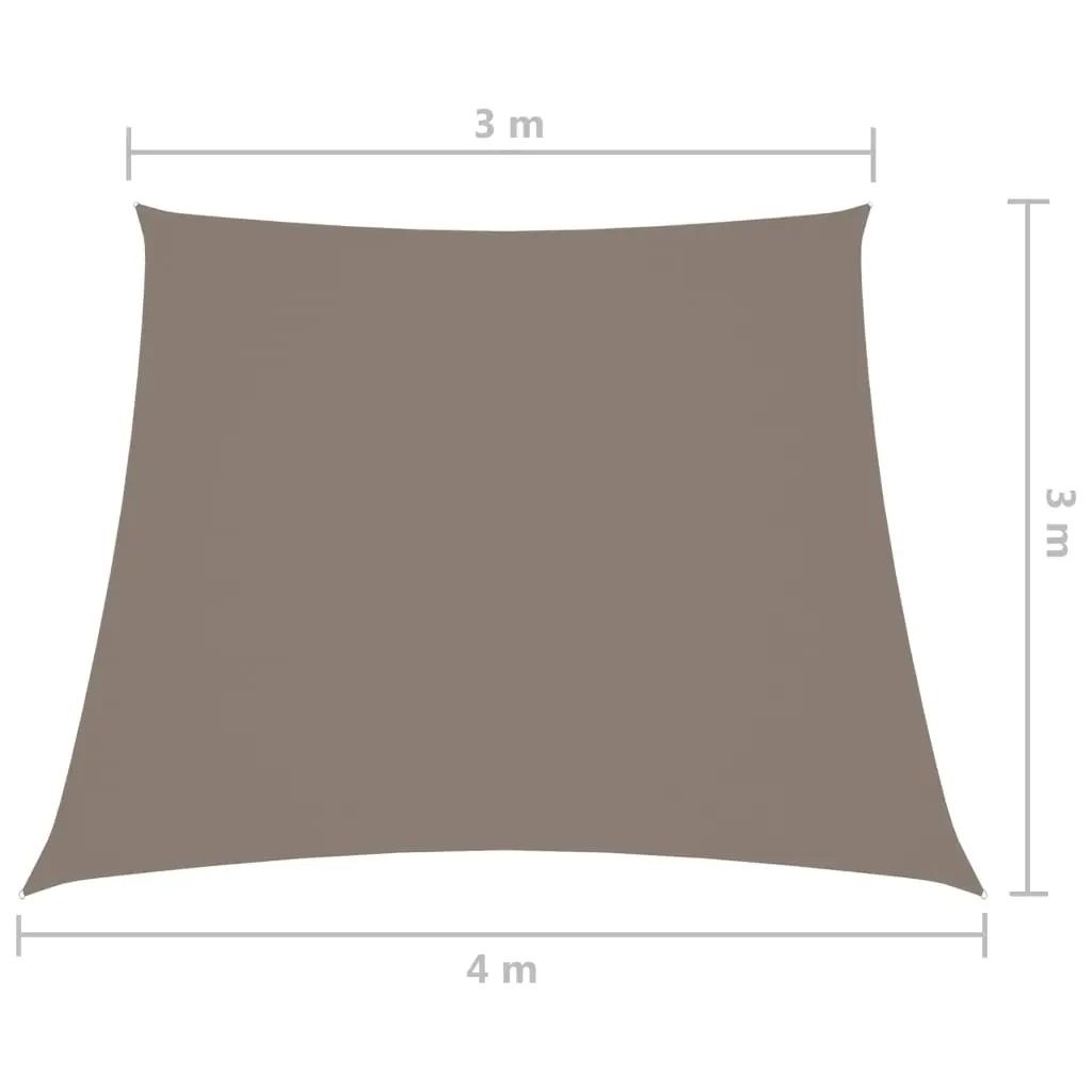 Zonnescherm trapezium 3/4x3 m oxford stof taupe (6)