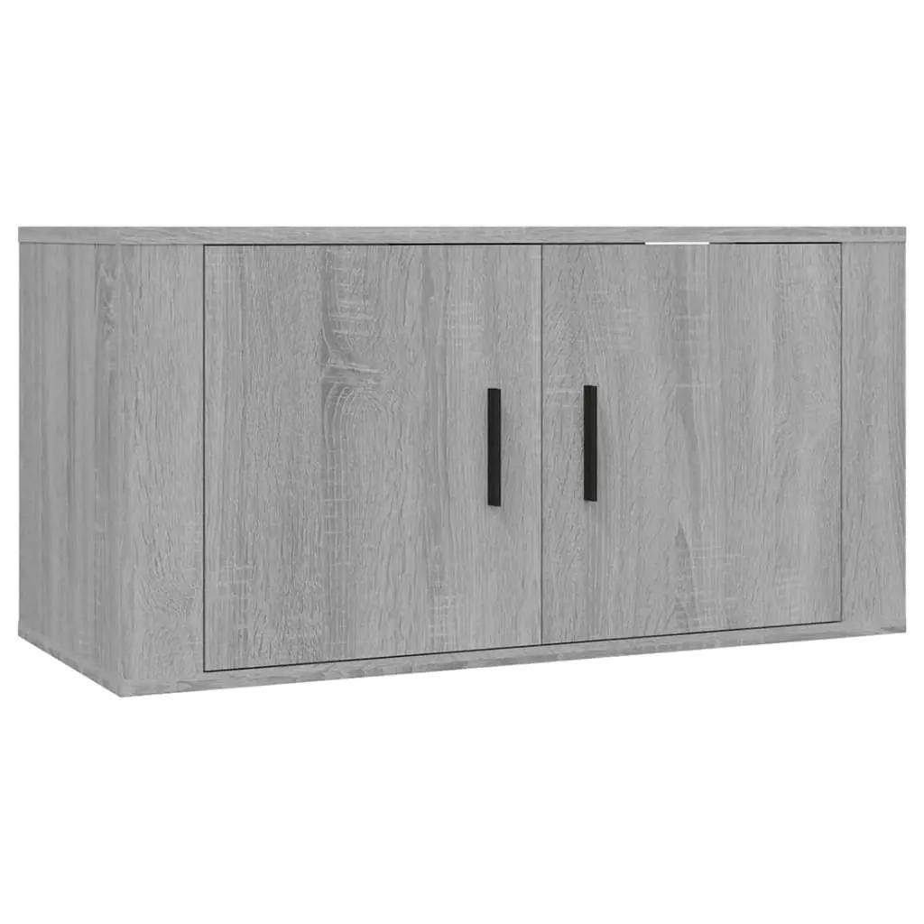 2-delige Tv-meubelset bewerkt hout grijs sonoma eikenkleurig (4)