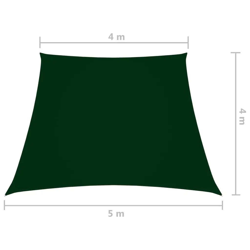 Zonnescherm trapezium 4/5x4 m oxford stof donkergroen (6)