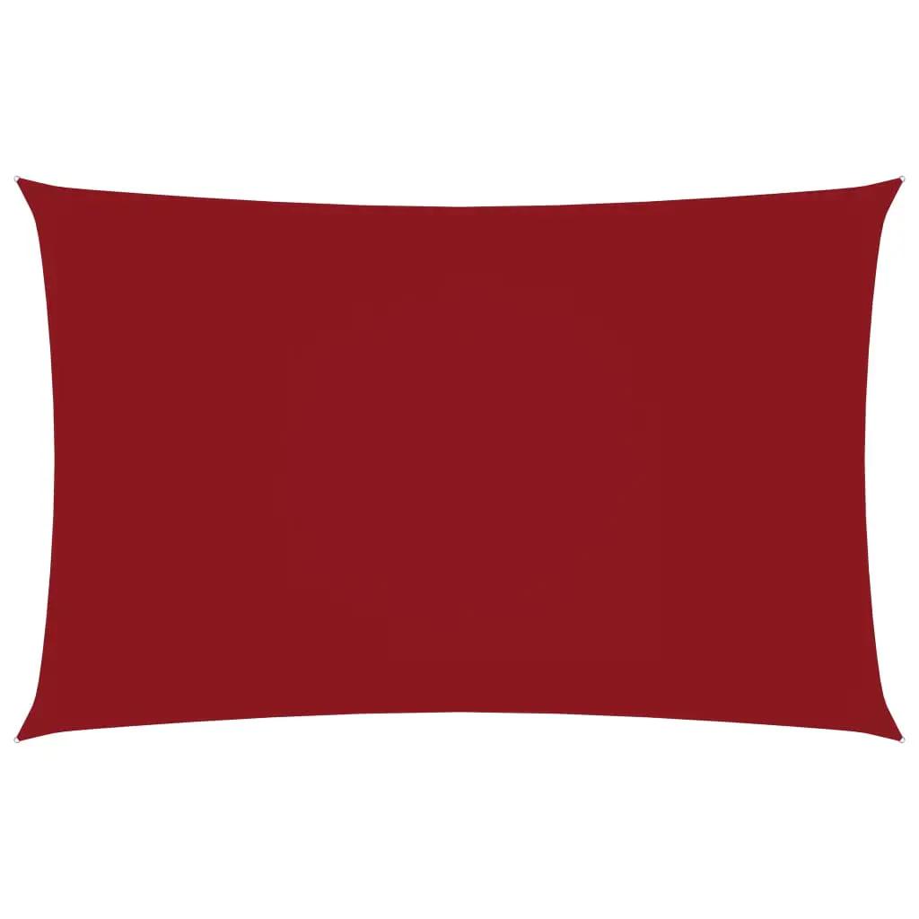 Zonnescherm rechthoekig 2x4,5 m oxford stof rood (1)