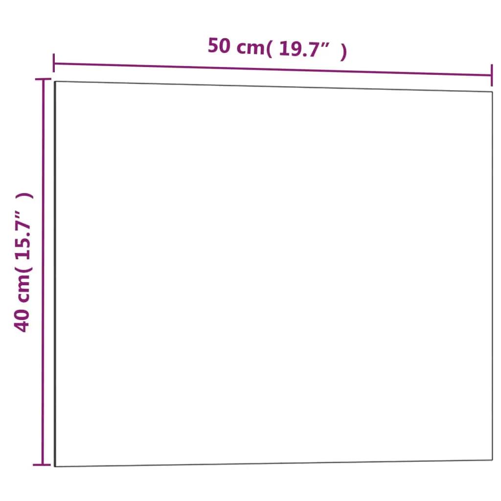 Magneetbord voor aan de wand 50x40 cm gehard glas zwart (5)