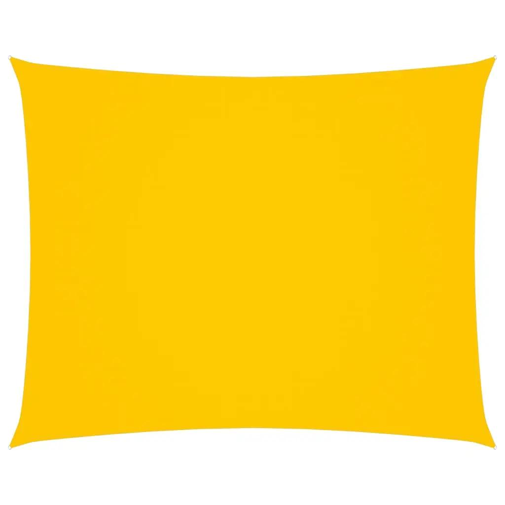 Zonnescherm rechthoekig 2,5x3 m oxford stof geel (1)