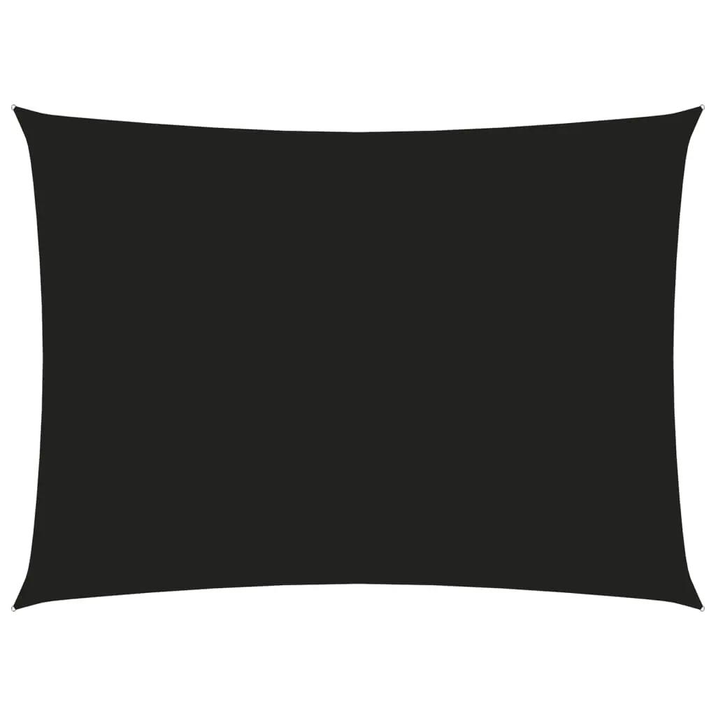Zonnescherm rechthoekig 2,5x4 m oxford stof zwart (1)