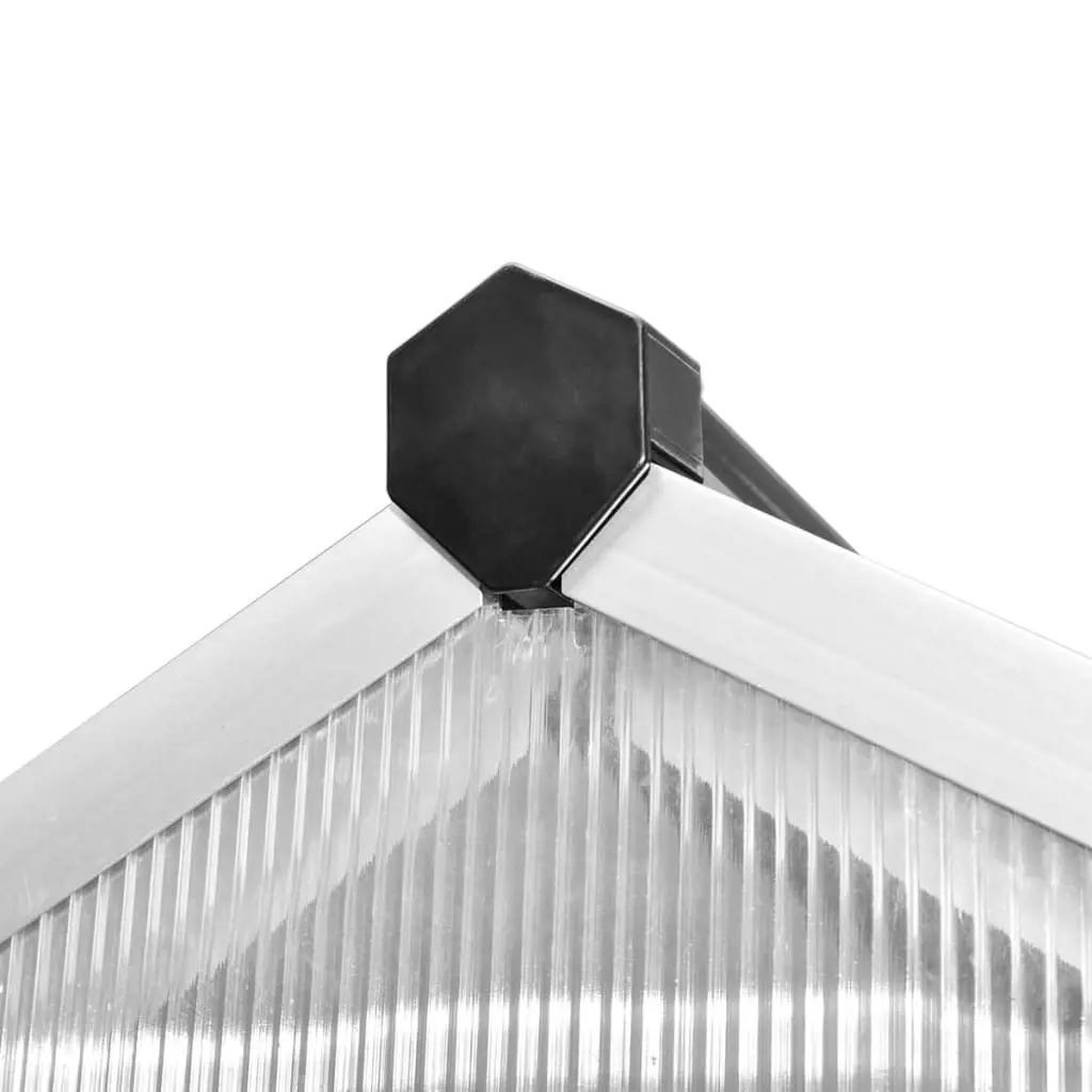 Tuinkas versterkt aluminium met basisframe 4,6 m² (7)