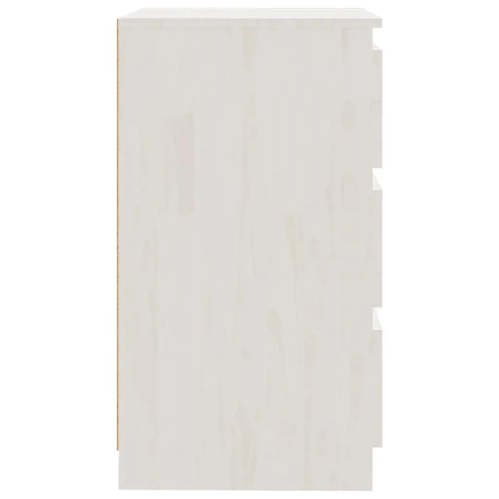 Nachtkastjes 2 st 60x36x64 cm massief grenenhout wit (7)