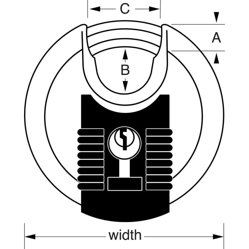 Master Lock Discus hangslot Excell 70 mm roestvrij staal M40EURDNUM (5)