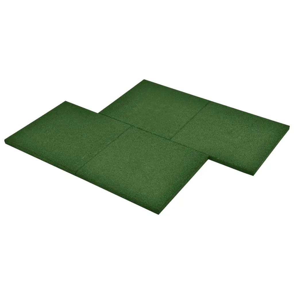 Valtegels 24 st 50x50x3 cm rubber groen (4)