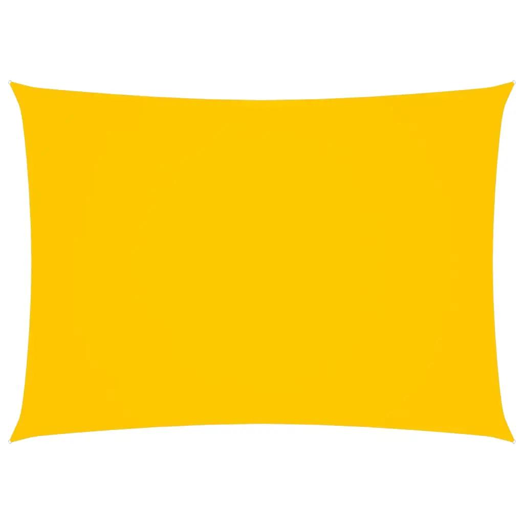 Zonnescherm rechthoekig 2x4,5 m oxford stof geel (1)